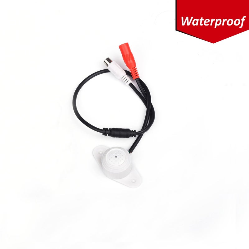 Tonton High Sensitive Weatherproof Preamp Microphone Audio Pickup Device Sound Voice Pickup Kit with 60 Feet Cable and Power Supply for CCTV Surveillance Camera System - Image 3